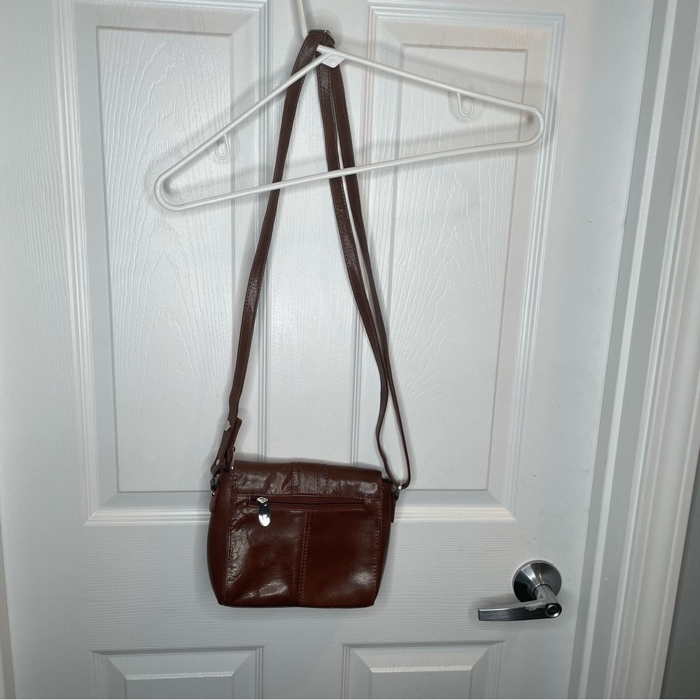 Ashwood Brown Leather Adjustable Crossbody Bag/Purse OS - Picture 11 of 15